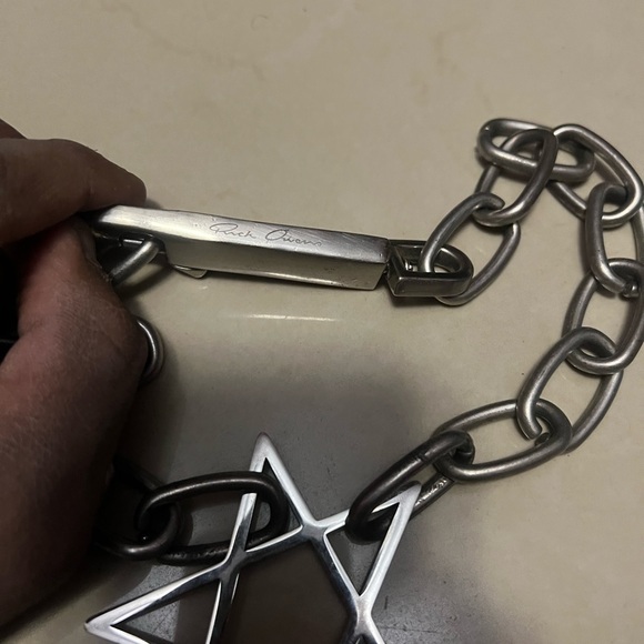Silver Chain Necklace with Star Pendant
